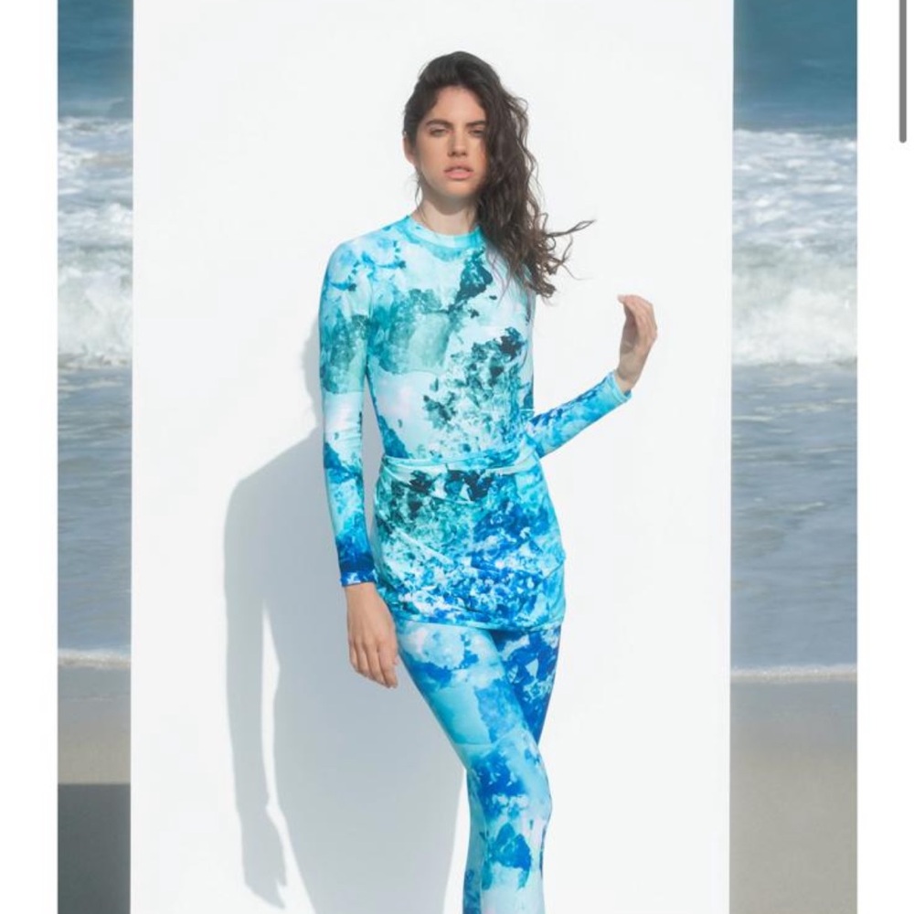 Hadia Ghaleb Women's Blue Swim Set